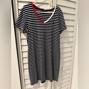Tommy Hilfiger Striped dress with Red Accent